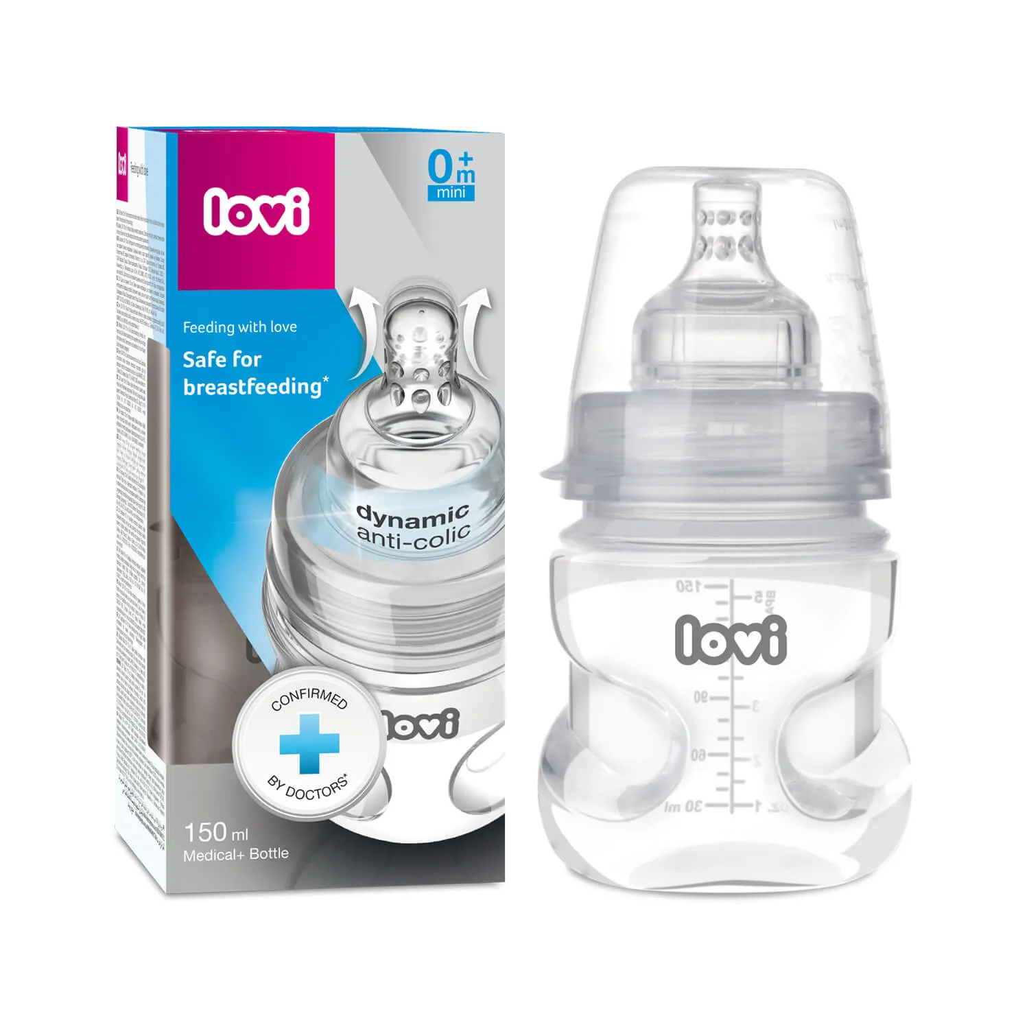 LOVI BIBERON ANTI-COLIQUE +0MOIS 150ML REF 21/572