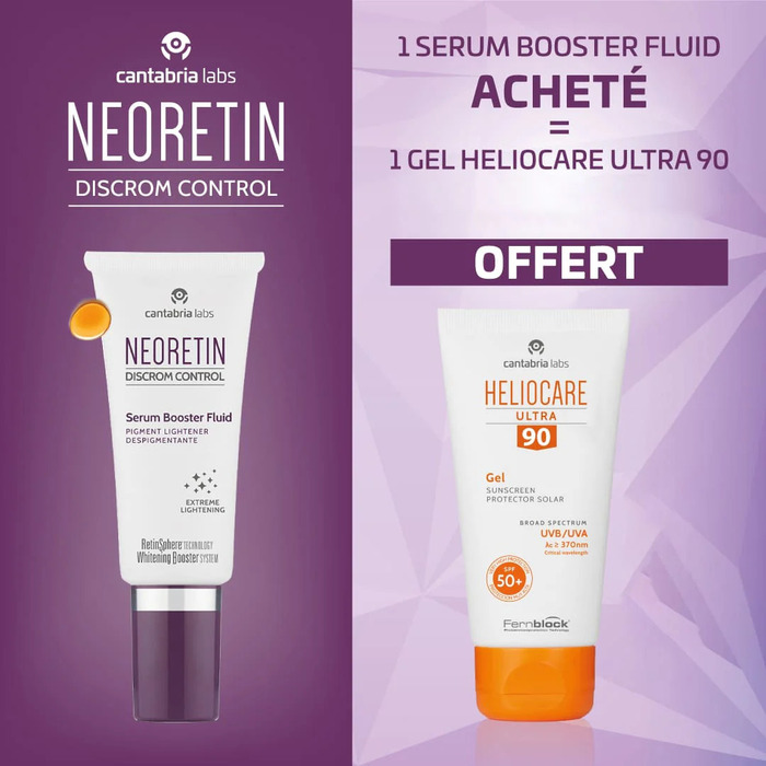 NEORETIN PACK PROMO NEORETIN SERUM BOOSTER FLUIDE 30ML+ HELIOCARE ULTRA GEL 90 SPF50+ 50ML